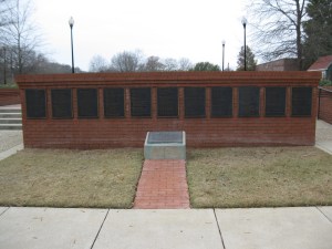 The names and families that contributed to the building of Heritage Park.