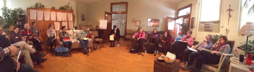 PHL students and RPWRHS Board members and volunteers work together to develop a strategic plan. Photograph courtesy of Rachel Boyle.