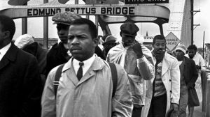 John Lewis, SNCC President, on the march in 1965