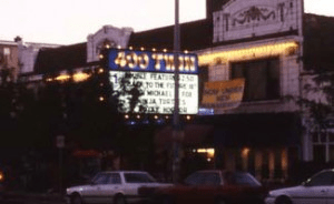 Theater exterior c. 1990. Image courtesy of Theatre Historical Society of America.